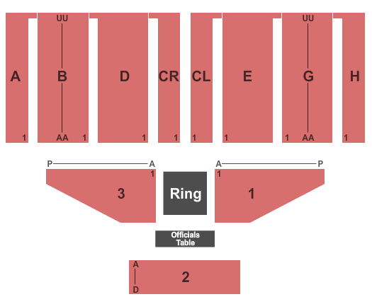 War Memorial Auditorium - FL Wrestling Seating Chart