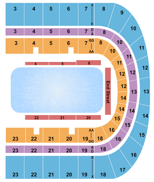 Upstate Medical University Arena at Onondaga County War Memorial Disney On Ice 2 Seating Chart