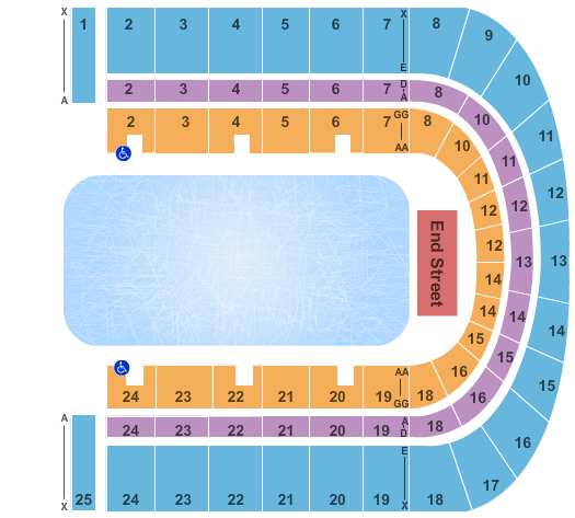 Upstate Medical University Arena at Onondaga County War Memorial Ice Rink Seating Chart