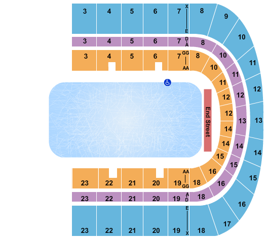 Upstate Medical University Arena at Onondaga County War Memorial Disney on Ice Seating Chart