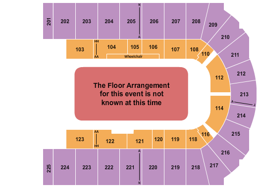 Upstate Medical University Arena at Onondaga County War Memorial Generic Floor 2 Seating Chart