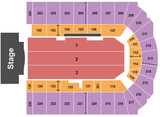 Upstate Medical University Arena at Onondaga County War Memorial seating chart event tickets center