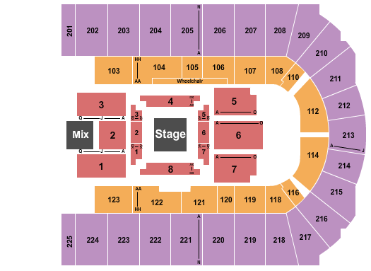 Upstate Medical University Arena at Onondaga County War Memorial Nate Bargatze Seating Chart