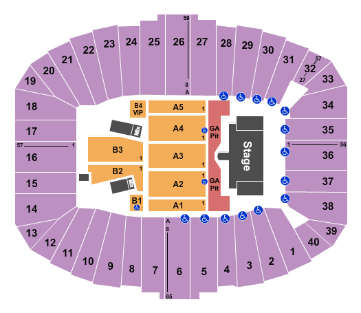 War Memorial Stadium - AR Guns N Roses Seating Chart