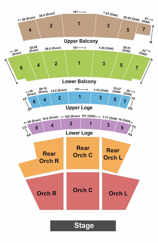 Warfield Tickets & Seating Chart Event Tickets Center