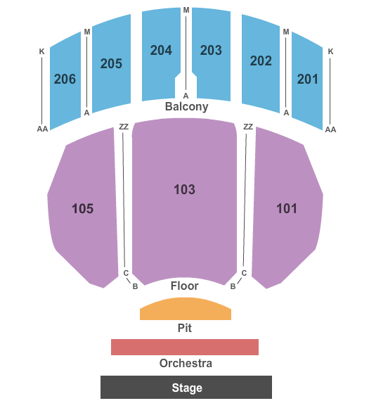 seating chart for Warner Theatre - PA - full house - eventticketscenter.com