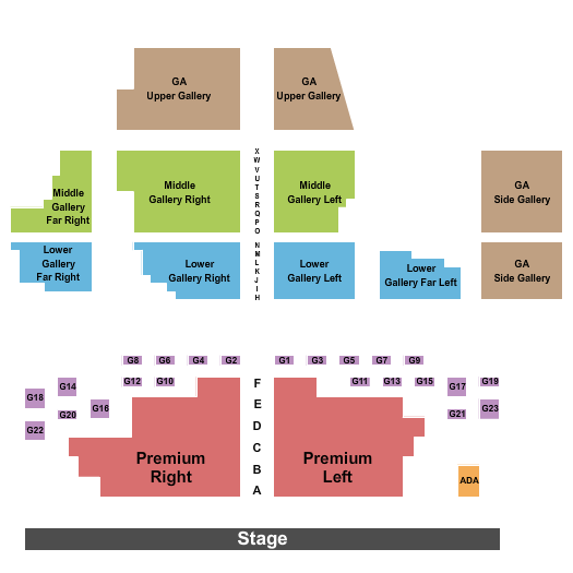 Warren Edward Trepp Stage Endstage Seating Chart