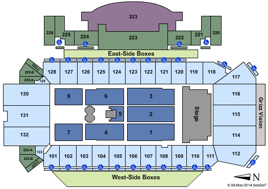 Washington/Grizzly Stadium Paul McCartney Seating Chart