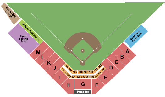 Waterloo Riverfront Stadium Baseball Seating Chart