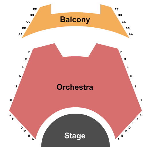 Watters Theatre At Anderson Center For The Arts End Stage Seating Chart