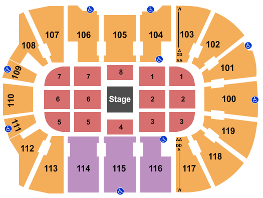 Total Mortgage Arena Bill Burr Seating Chart