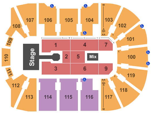 Total Mortgage Arena Chris Brown & Trey Songz Seating Chart