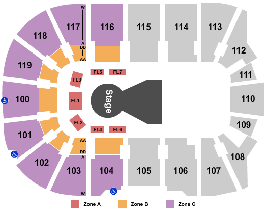 Total Mortgage Arena Cirque - IntZone Seating Chart