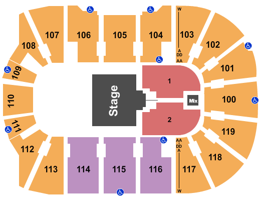 Total Mortgage Arena Cirque - Musica Holiday Seating Chart