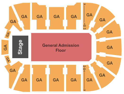 Total Mortgage Arena General Admission Seating Chart
