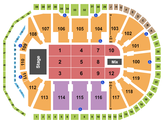 Total Mortgage Arena Seating Chart
