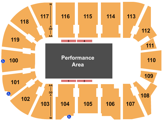 Webster Arena Seating Chart