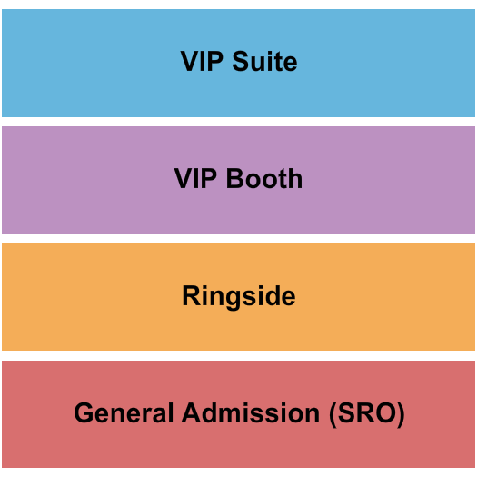 Webster Underground GA/Ringside/VIP Seating Chart