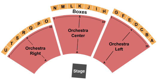 Weesner Family Amphitheater End Stage Seating Chart