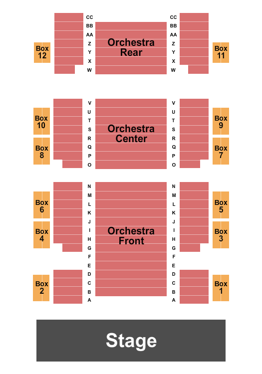 Shakespeare In Music Weill Hall At Green Music Center Seating Chart