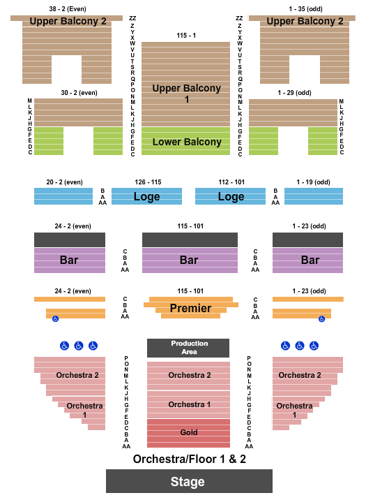 Wellmont Theatre Seating Chart