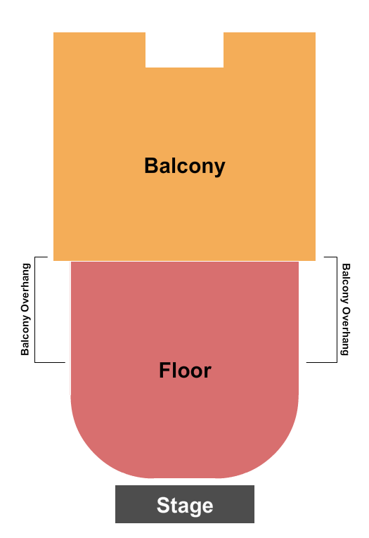 Wellmont Theatre GA Floor/GA Balcony Seating Chart