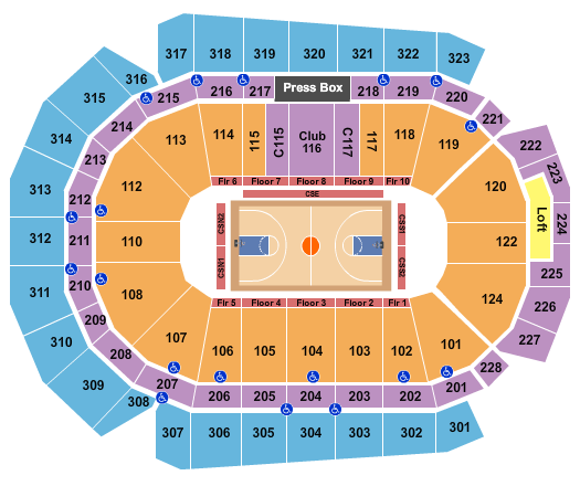 Wells Fargo Arena - IA Basketball - Globetrotters Seating Chart