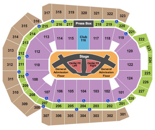 Wells Fargo Arena - IA Carrie Underwood Seating Chart
