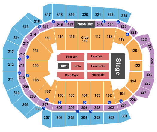 Elton John Wells Fargo Seating Chart