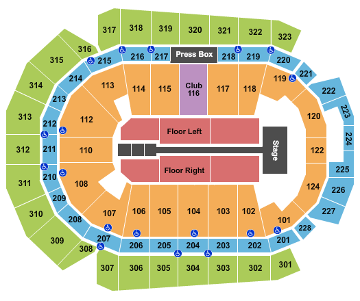 Wells Fargo Arena - IA Fall Out Boy Seating Chart