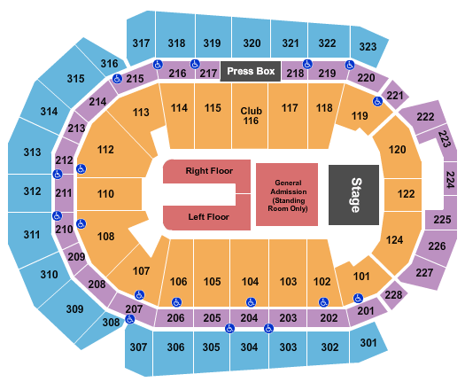 Wells Fargo Arena - IA Five Finger Death Punch Seating Chart