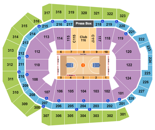 Wells Fargo Arena - IA Harlem Globetrotters Seating Chart