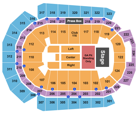 Wells Fargo Arena - IA Jason Aldean Seating Chart