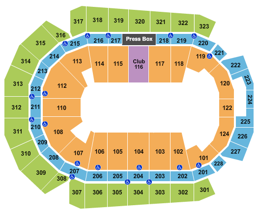 Wells Fargo Arena - IA Open Floor Seating Chart
