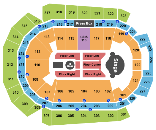 Wells Fargo Arena - IA Shawn Mendes Seating Chart