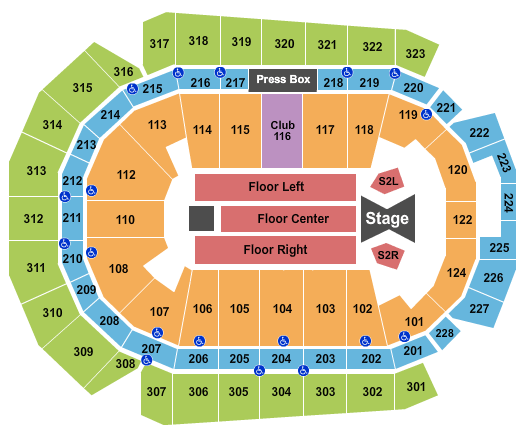 Wells Fargo Arena - IA Tim McGraw Seating Chart