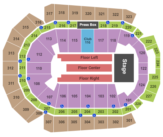 Wells Fargo Arena - IA seating chart event tickets center