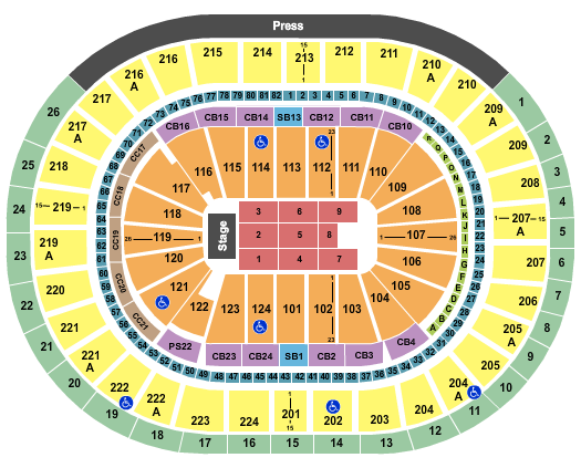 Wells Fargo Center - PA Kevin Hart 2 Seating Chart