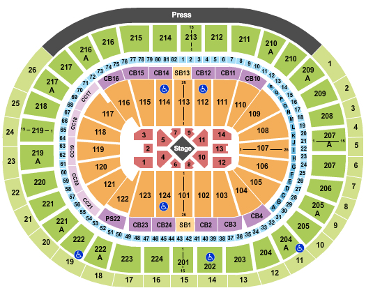 Wells Fargo Center - PA Kevin Hart Seating Chart