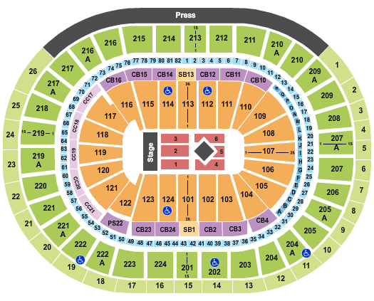Wells Fargo Center - PA Lorde Seating Chart