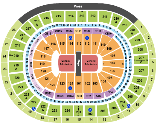 Wells Fargo Center - PA Mumford And Sons Seating Chart