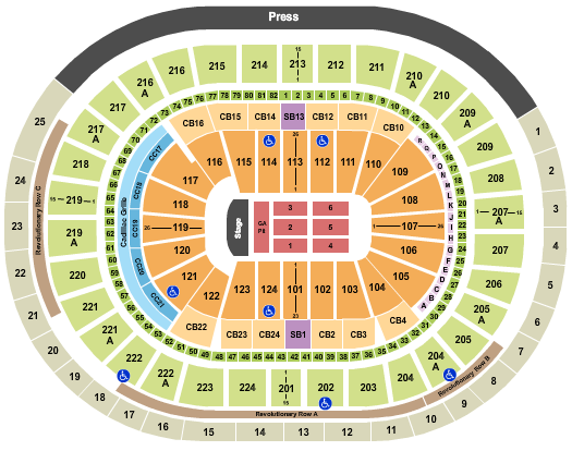 Wells Fargo Center - PA My Chemical Romance Seating Chart