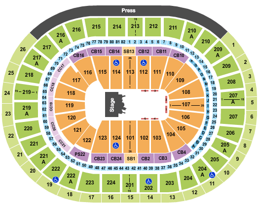 Wells Fargo Center - PA Cirque Crystal Seating Chart