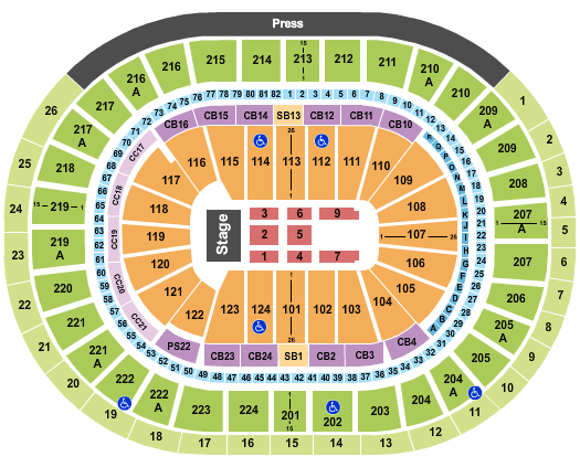 Wells Fargo Center - PA The Black Keys seating chart - eventticketscenter.com