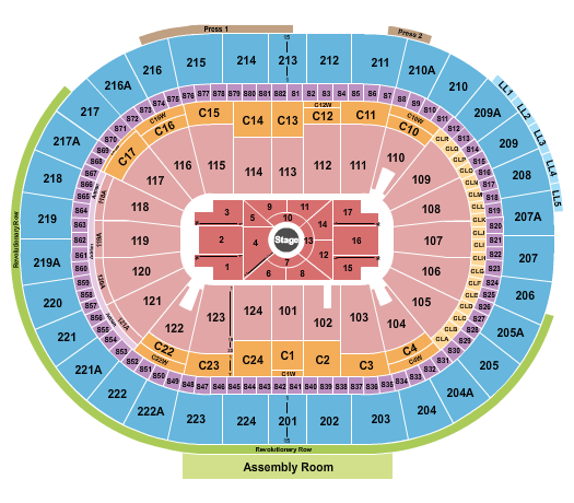 Nate Bargatze Wells Fargo Center - PA Seating Chart