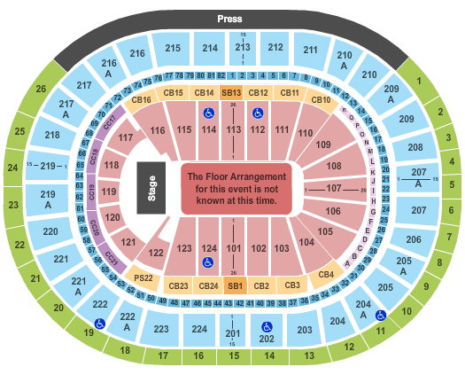 Wells Fargo Philly Concert Seating Chart
