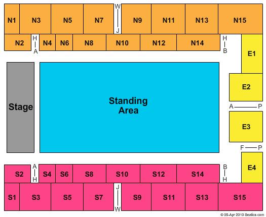 OVO Arena Wembley End Stage GA Seating Chart