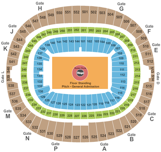 Wembley Stadium Adele Seating Chart