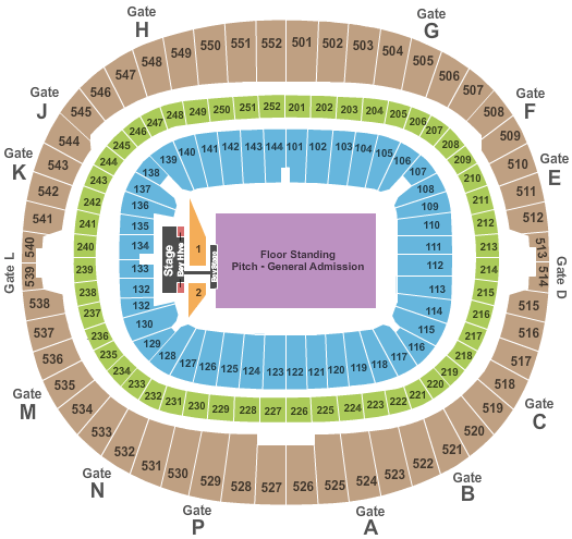 Wembley Stadium Beyonce Seating Chart