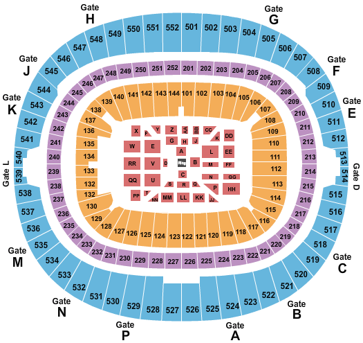 Wembley Stadium Boxing Seating Chart